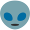 Alien emoji on Google